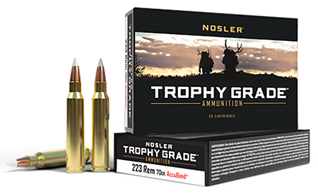 Nosler Match Grade .223 Remington 70gr Soft Point Rifle Ammunition 20 Rounds