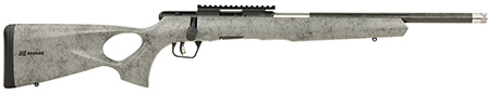Savage Arms B Series TimberLite 22 WMR Bolt-Action Rifle 10+1 Rounds 18" Threaded Carbon Fiber/Stainless Steel Barrel Picatinny Rail Gray/Black Synthetic Fixed Thumbhole Stock