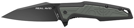 CRKT CRKT RAV-1 3.25" EDC Folding Knife Modified Clip Point Black Oxide 4Cr14 Blade GFN Handle