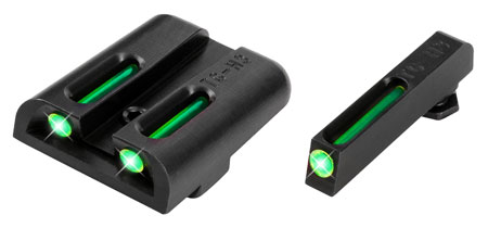 TruGlo TFO Sight Set for Springfield Armory XD Green Tritium Fiber Optic Front and Rear