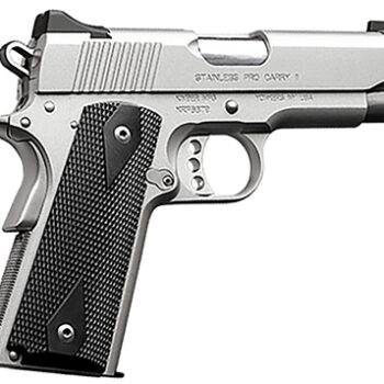 Kimber Pro Carry II 45 ACP Pistol 4" Stainless Steel Barrel Satin Silver Slide Black Synthetic Double Diamond Grip