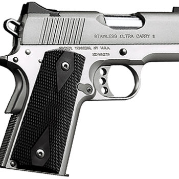 Kimber Ultra Carry II 45 ACP Semi-Auto Pistol 3" Barrel 7+1 Rounds Stainless Steel Black Synthetic Grip Double Diamond Checkering