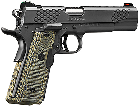 Kimber KHX Custom 45 ACP 1911 Pistol 5" Barrel Stainless Steel Slide Front Serrations Gray G-10 Grips 8+1 Rounds 3 Kimber KHX Custom 45 ACP 1911 Pistol 5" Barrel Stainless Steel Slide Front Serrations Gray G-10 Grips 8+1 Rounds