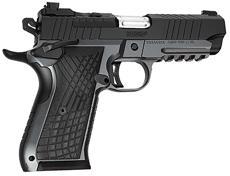 Kimber KDS9C 9mm Pistol Rail 4.09" Barrel 10+1 Round Stainless Steel G-10 Grips Front Rear Serrations