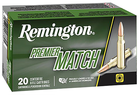 Remington Premier Match 308 Winchester 168gr Sierra MatchKing Hollow Point Rifle Ammo