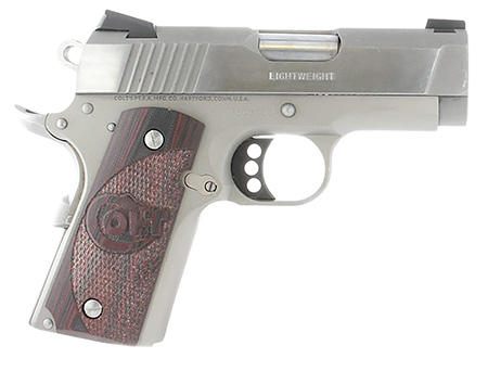 Colt Defender Compact 45 ACP Semi-Auto Pistol 3" Barrel Stainless Steel Slide Aluminum Frame Ambidextrous G10 Grips