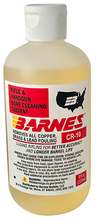 Barnes CR-10 Bore Cleaner 8oz Squeeze Bottle for Rifle Cleaning
