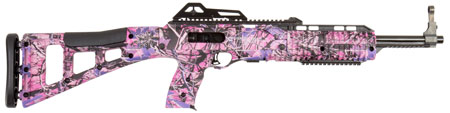 Hi-Point 3895TS Carbine .380 ACP 10+1 16.50" Threaded Barrel Country Girl Metal Finish Country Girl Camo Fixed All Weather Skeletonized Stock Polymer Grip
