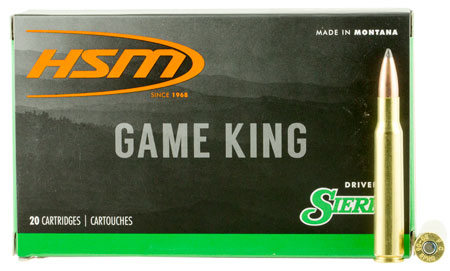 HSM Game King 300 Win Mag 200 gr Sierra Spitzer Boat Tail Ammo - 20 Rounds