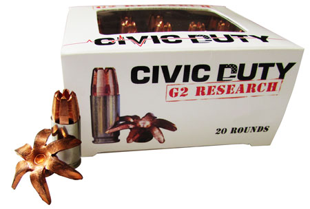 Springfield Armory G2 Research Civic Duty .45 ACP +P 168gr Copper Hollow Point Ammo Box of 20