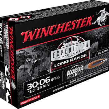 Winchester 30-06 Springfield 190gr Nosler AccuBond Expedition Big Game Long Range Ammunition 20 Rounds