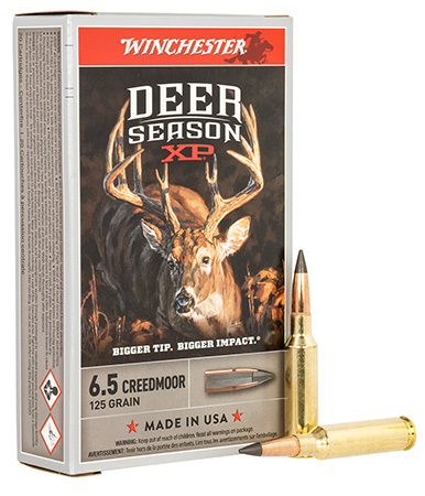 Winchester 6.5 Creedmoor 125gr Deer Season XP Extreme Point Ammunition 20 Rounds Per Box 3 Winchester 6.5 Creedmoor 125gr Deer Season XP Extreme Point Ammunition 20 Rounds Per Box