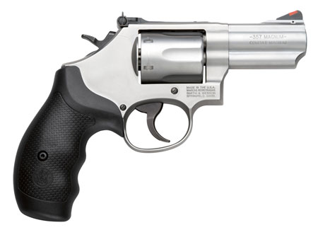 Smith & Wesson Model 66 Combat Magnum .357 Mag/.38 S&W Special +P 2.75" 6-Round Stainless Steel Revolver, K-Frame, Full-Length Extractor Rod, Synthetic Grip, Internal Lock