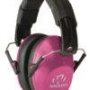 Walkers Pro Low Profile 22dB Over the Head Passive Earmuffs Pink/Black Polymer 2 24929