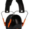 Walker's Pro Low Profile Passive Earmuffs 22 dB Noise Reduction Over-the-Head Black/Orange 2 24930