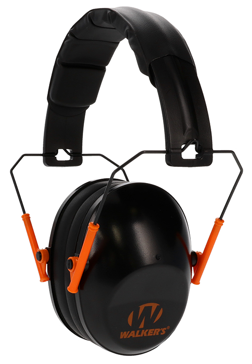 Walker's Pro Low Profile Passive Earmuffs 22 dB Noise Reduction Over-the-Head Black/Orange 3 Walker's Pro Low Profile Passive Earmuffs 22 dB Noise Reduction Over-the-Head Black/Orange