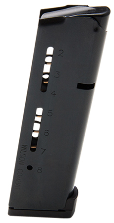 Wilson Combat 1911 Elite Tactical 500AHD ETM 45 ACP+P 8-Round Detachable Magazine Aluminum Floor Plate Black Stainless Steel