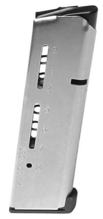 Wilson Combat 1911 Elite Tactical Stainless Steel 45 ACP+P 8-Round Detachable Magazine with Low-Profile Steel Floor Plate