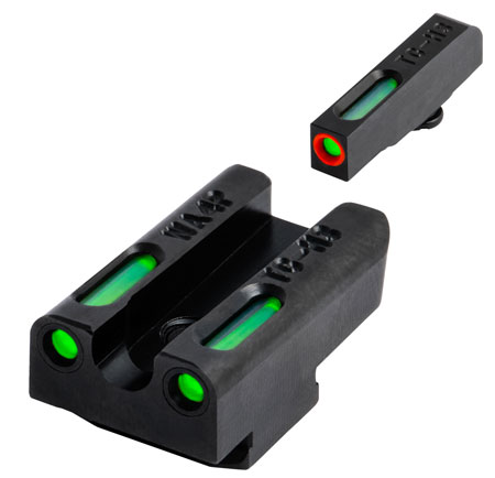 TruGlo TFX Pro Handgun Sight Set - Tritium and Fiber Optic Green Front Orange Outline Front Green Rear 3 TruGlo TFX Pro Handgun Sight Set - Tritium and Fiber Optic Green Front Orange Outline Front Green Rear