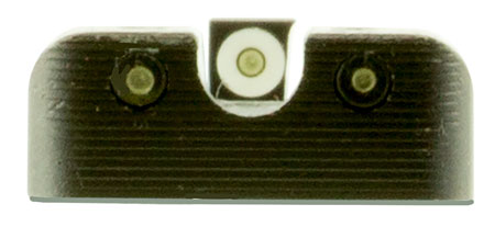 TruGlo Tritium Pro Sight Set Black with Green Tritium White Outline Front and Green Tritium Rear Sight