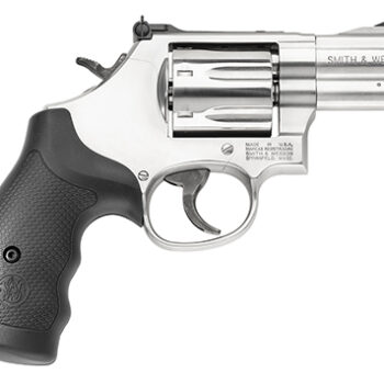 Smith & Wesson Model 686 Plus .357 Mag/.38 S&W Special +P 2.5" Stainless Steel Barrel, 7-Shot, Satin Stainless Steel L-Frame, Red Ramp Front Sight, Adjustable White Outline Rear Sight, Internal Lock