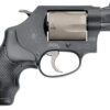 Smith & Wesson Model 360 Personal Defense .357 Mag/.38 Special +P 1.88" Black Stainless Steel Barrel, 5-Round Titanium Cylinder, Black Scandium Alloy J-Frame, HiViz Fiber Optic Orange Front Sight 1 26289