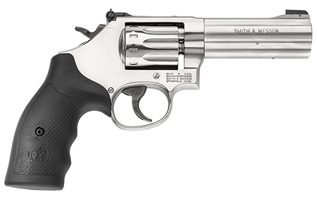 Smith & Wesson Model 617 .22 LR 4" Stainless Steel Barrel, 10-Round Cylinder, Satin Stainless Steel K-Frame, Black Polymer Grip, Internal Lock