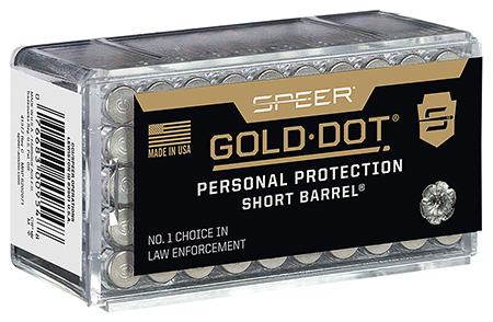 Speer Gold Dot 22WMR 40gr Hollow Point Short Barrel Ammunition 50 Rounds