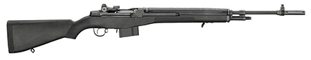 Springfield Armory M1A Standard Issue .308 Win / 7.62x51mm, 22" Black Parkerized Steel Barrel with Flash Suppressor, Black Parkerized Steel Receiver, Fixed Black Synthetic Stock, 10+1 Capacity