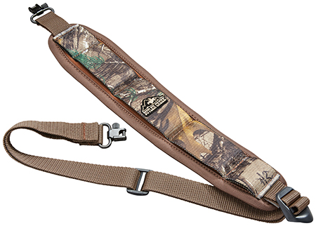Realtree Xtra Neoprene Rifle Sling - Butler Creek Comfort Stretch with Non-Slip Grippers Adjustable Design QD Swivels