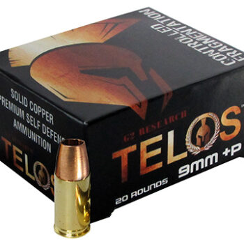G2 Research Telos 9mm Luger +P 92gr Fracturing Copper Hollow Point Ammunition