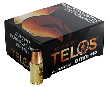 G2 Research Telos 9mm Luger +P 92gr Fracturing Copper Hollow Point Ammunition 3 G2 Research Telos 9mm Luger +P 92gr Fracturing Copper Hollow Point Ammunition