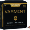Speer 22LR 55gr Jacketed Soft Point Varmint Ammunition 100 Rounds per Box 5 1 29010
