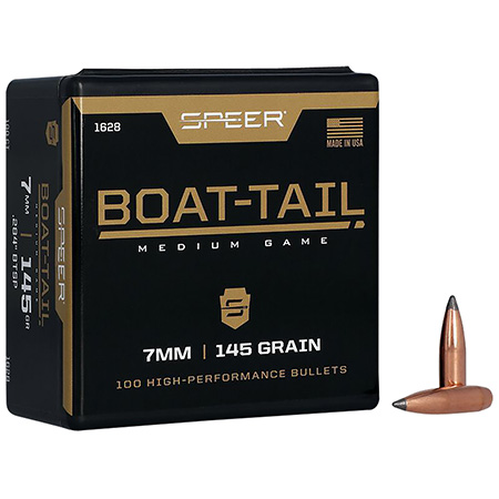 Speer 7mm 145gr Jacketed Soft Point Boat Tail Rifle Ammunition 100 Rounds