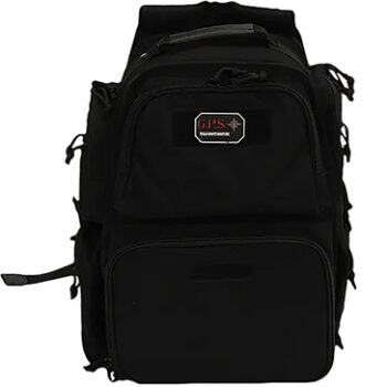 GPS Bags 1812BPB Executive Backpack Black Holds 5 Handguns