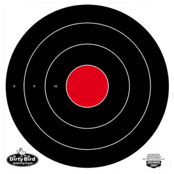 Birchwood Casey Dirty Bird 17.25" Bullseye Tagboard Target Hanging Black/White 5 Pack