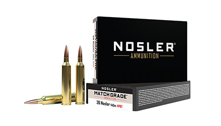 Nosler Match Grade .26 Nosler 140gr HPBT Ammo - 20 Rounds