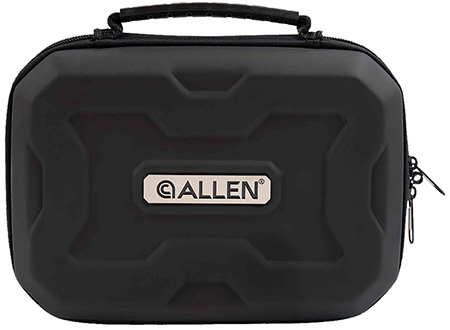 Allen EXO Handgun Case Black Polymer Molded Handle Egg Crate Foam Lockable Zippers 9" x 6.25" Interior