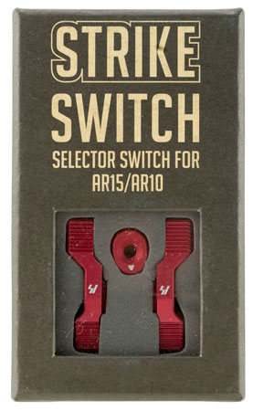 Strike ARSSSRED Strike Switch 60/90 Degree Red Aluminum AR-Platform Ambidextrous