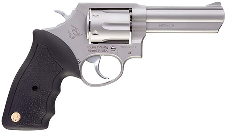 Taurus 65 .357 Mag / .38 Special +P Revolver 6 Round 4" Barrel Stainless Steel Fixed Sights Rubber Grip