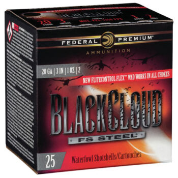 Federal Black Cloud FS Steel 20 Gauge 3" 1oz 2-Shot Shotshells (25 Rounds)