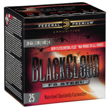 Federal Black Cloud FS Steel 20 Gauge 3" 1 oz 4 Shot Shotgun Ammunition