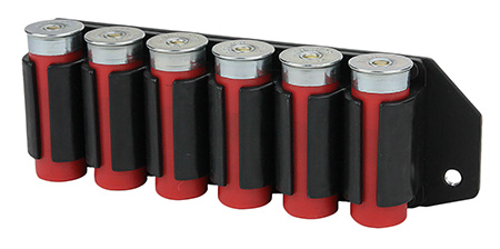 TacStar 1081157 SideSaddle  Rem 870, 1100, 1187 12 Gauge 6 Black Polymer w/Aluminum Mounting Plate