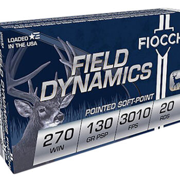 Fiocchi 270 Winchester 130gr Pointed Soft Point Hunting Ammunition 20 Rounds