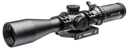 TruGlo Eminus 3-9x42mm Scope Black Anodized 30mm Tube Dual Illuminated (Green/Red) TacPlex MOA Reticle