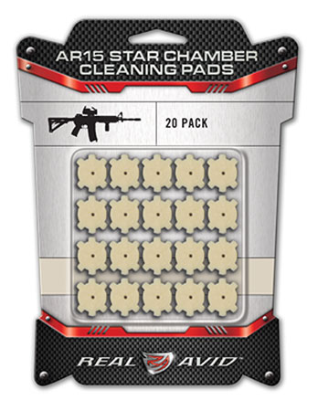 Real Avid AVAR15CP AR-15 Chamber Cleaning Pads .223/5.56 NATO Wool 20-Pack