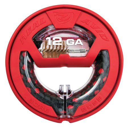 Bore Boss 12 Gauge Shotgun Cleaning Rod - 32" Polycarbonate Rod Bronze Bristles by Real Avid