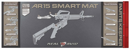 Real Avid AR-15 Smart Mat with Diagram Illustration - Black/Red 43" x 16"