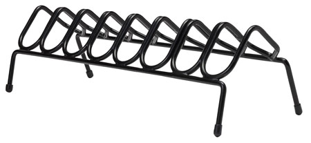 SnapSafe Black Steel 8-Pistol Rack for Secure Firearm Storage