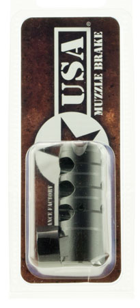 Patriot Ordnance Factory 00309 Triple Port Muzzle Brake Black Nitride Steel with 5/8"-24 tpi Threads for 308 Win, 7.62x51mm NATO AR-Platform